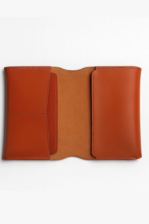 Leather Passport Cover with Card Slots